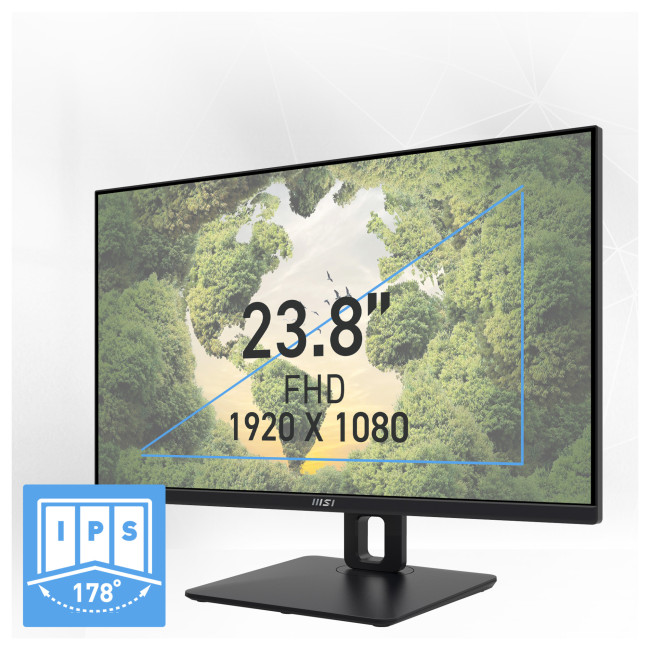 MSI PRO MP245PG 24" IPS Full HD 100Hz Height Adjustable Monitor with Speakers