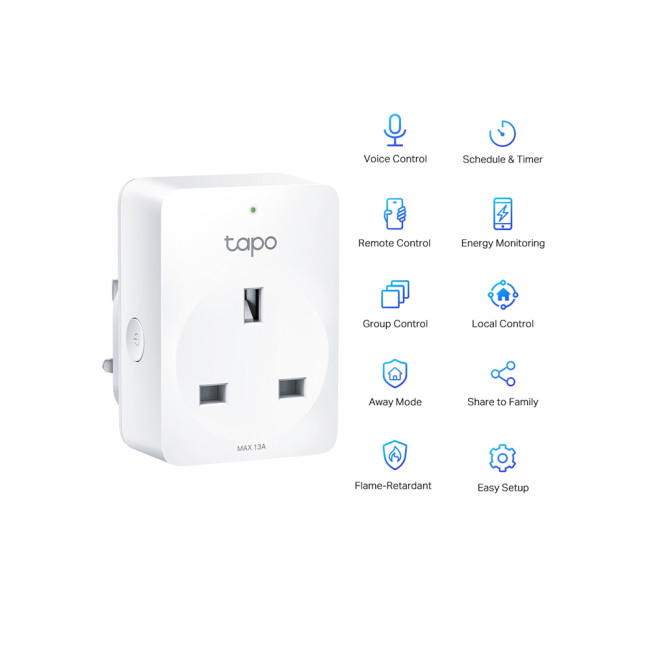 TP-LINK Tapo Smart Plug with Energy Monitoring with Alexa & Google (4-Pack)