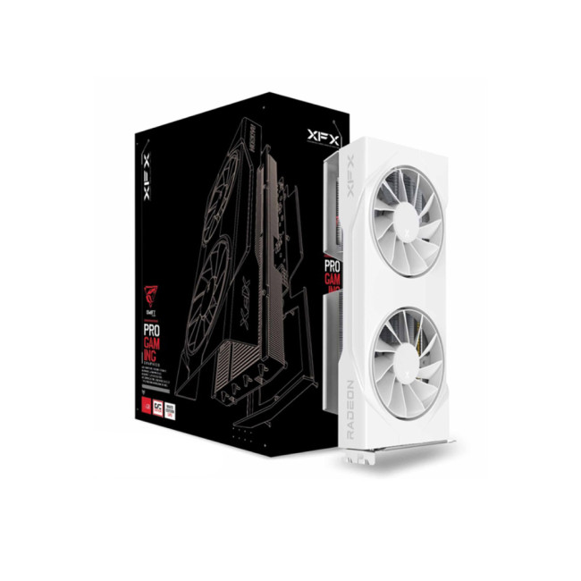 XFX Radeon RX 9060 XT SWIFT Gaming 8GB OC Graphics Card - White