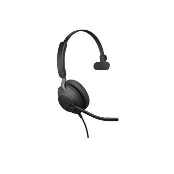 Refurbished Jabra Evolve2 40 USB Wired MS Mono Headset with Boom Microphone Black