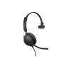 Refurbished Jabra Evolve2 40 USB Wired MS Mono Headset with Boom Microphone Black