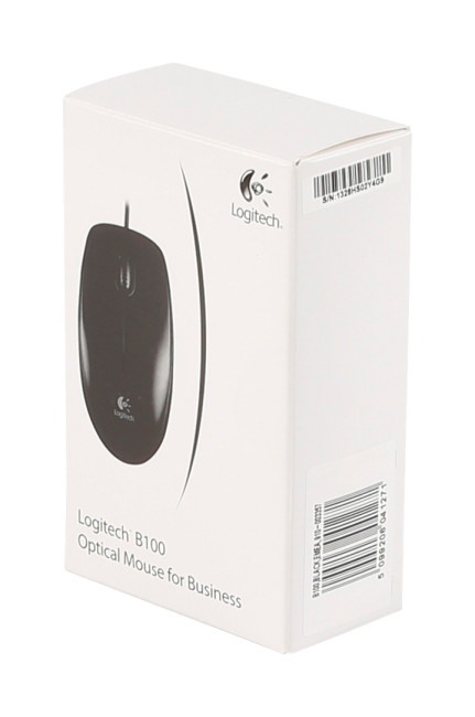 Logitech B100 Wireless Ambidextrous Mouse Black - 910-003357