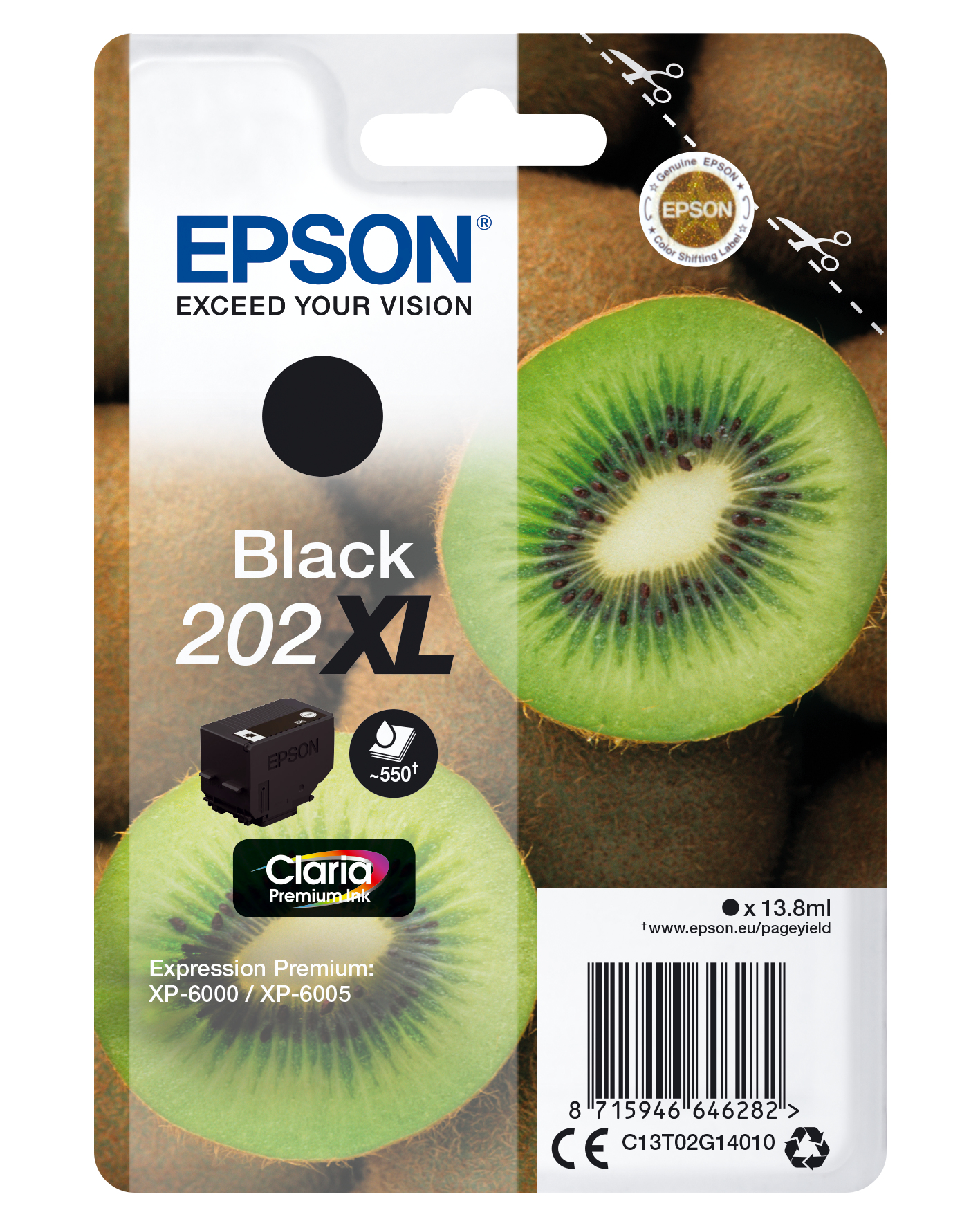 Original Epson 202XL Black High Capacity Ink Cartridge (C13T02G14010) - Image 17