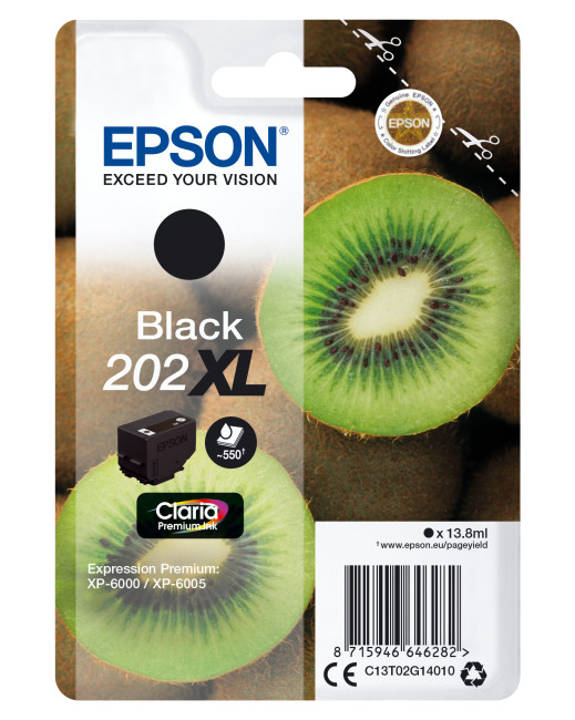 Epson C13T02G14010 (202XL) Ink cartridge black 550 pages 14ml