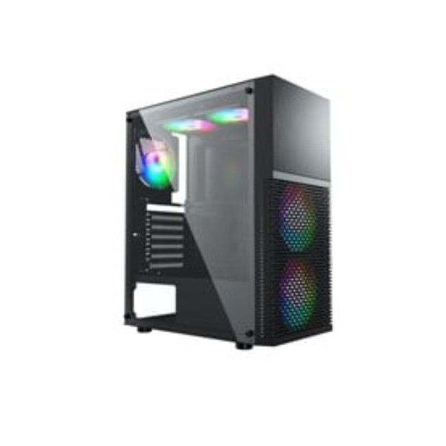 AvP X7 ATX Micro ATX Tempared Glass Black PC Case