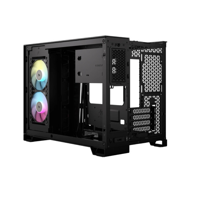 Corsair 2500X RGB Tempered Glass Mid Tower Gaming PC Case - Black