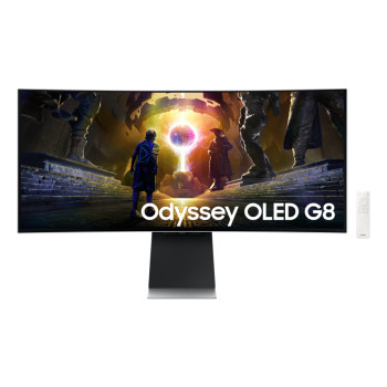 Samsung Odyssey G85SD 34" Curved UltraWide Quad HD 175Hz 0.03ms Height Adjustable Gaming Monitor