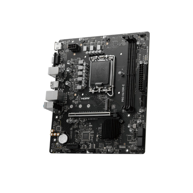 MSI PRO H610M-E DDR5 LGA 1700 microATX Motherboard