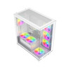 1st Player MI8 White Mid Tower Tempared Glass White Gaming PC Case with 7x ARGB Fans