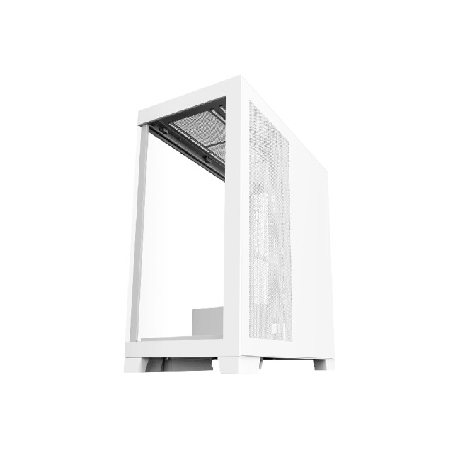 CiT Pro Diamond XR Tempered Glass Mid Tower Gaming PC Case - White