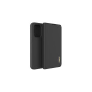 OPPO A94 5G Black Case Premium PU Leather & TPU Flip Case, Video Stand Position