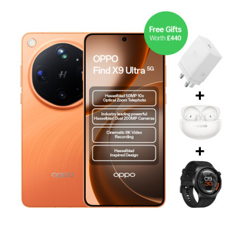 OPPO Find X9 Ultra 6.82" Quad HD+ Amoled Snapdragon 8 Elite Gen 5 12GB RAM 512GB Storage 5G Dual-SIM ColorOS Smartphone - Canyon Orange