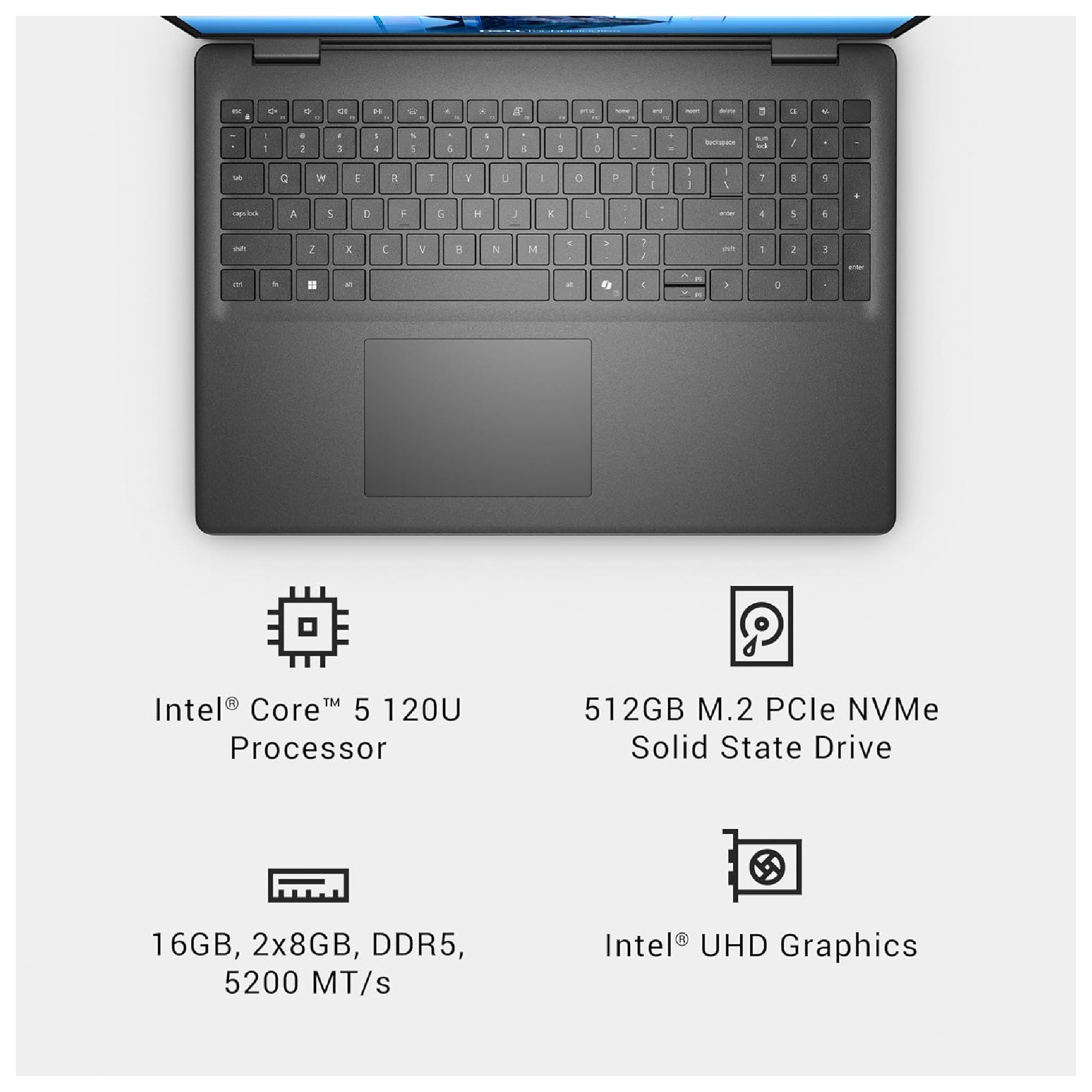 Dell DC16250-16 Intel Core 5 16GB RAM 512GB 16