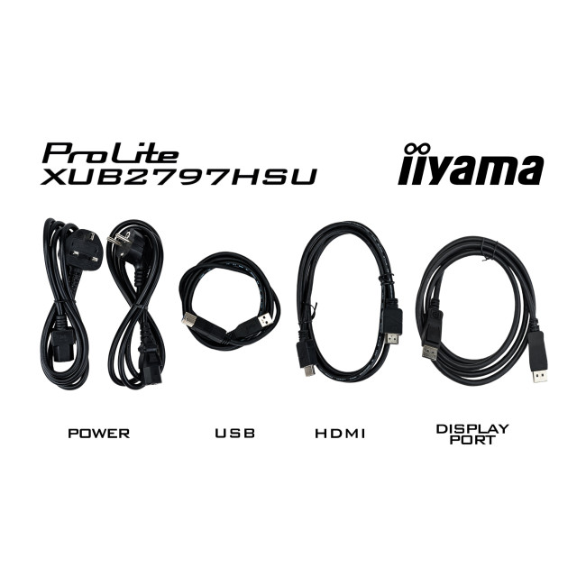 iiyama ProLite XUB2797HSU 27" IPS Full HD 100Hz Height Adjustable Monitor with 5 Year warranty