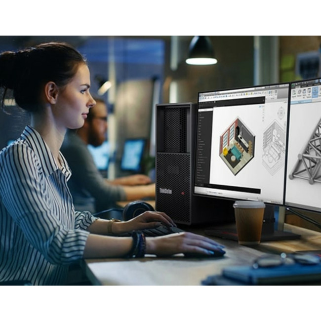 Lenovo ThinkStation P3 Tower Intel Core i7-14700K 16GB RAM 512GB SSD NVIDIA T1000 Graphics Business Windows 11 Pro Desktop PC