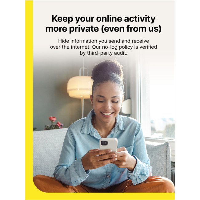 Norton VPN Standard - 1 User, 1 Device, 1-Year Enrollment Digital Key