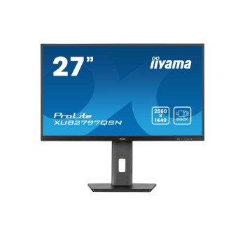 iiyama Prolite XUB2797QSN-B2 27" IPS QHD USB-C 65W RJ45 Height Adjustable Docking Monitor