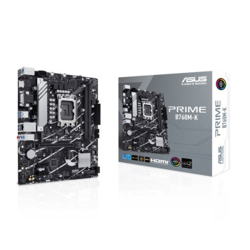 ASUS PRIME B760M-K Intel B760 LGA 1700 micro ATX Motherboard PCIe 4.0 - 90MB1FI0-M1EAY0