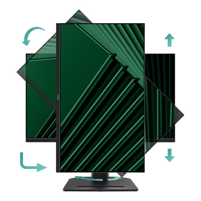 MSI PRO MP275QPG 27" IPS QHD 100Hz Height Adjustable Monitor with Speakers