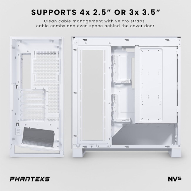 Phanteks NV5 ATX Tempered Glass PC Case - White