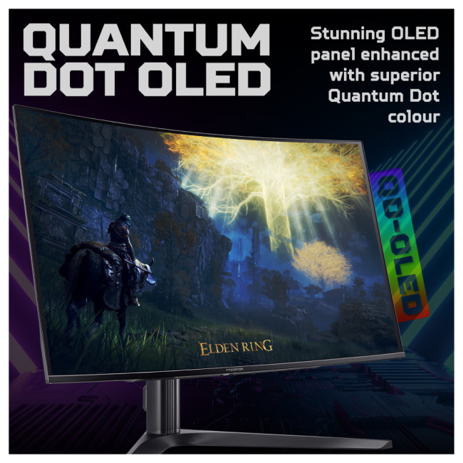 Acer Predator X32X curved 31.5" 4K Ultra HD OLED QD-OLED FreeSync 240 Hz Curved Gaming Monitor