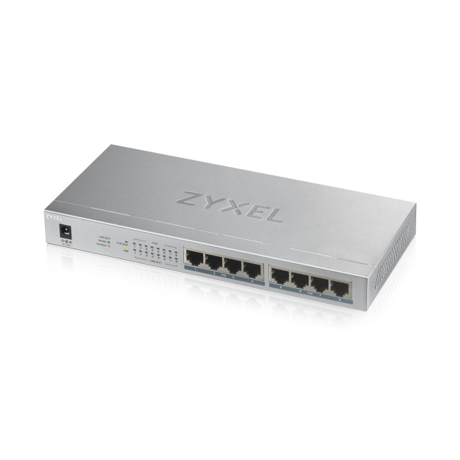 Zyxel GS1008HP-GB0101F 16 Gbit/s Unmanaged 8 x Gigabit Ethernet RJ45 Network Switch