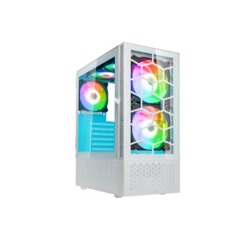 Kolink Observatory MX Glass ARGB  Midi Tower Gaming ATX PC Case - White