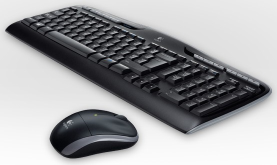 Logitech MK330 Wireless QWERTY UK English Layout Keyboard & Mouse Combo - Black