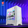 MSI MAG FORGE 320R AIRFLOW Tempered Glass Mid Tower PC Case - White