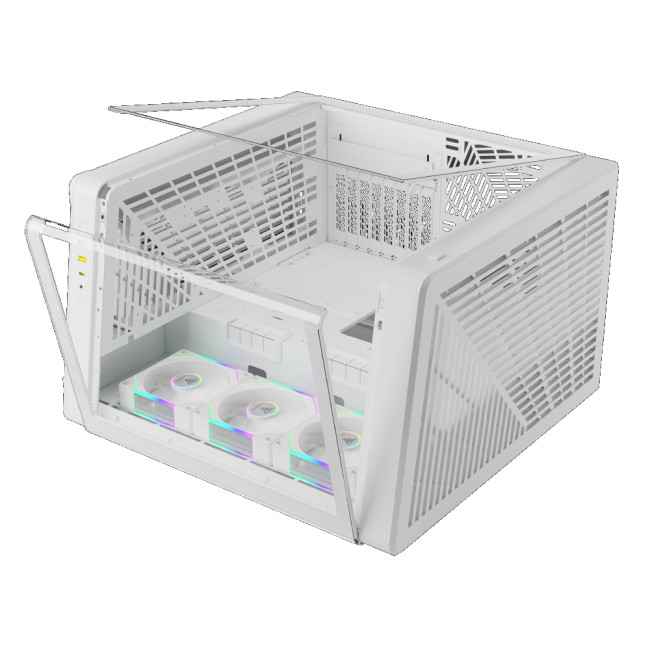 Gamdias NESO P1 PRO Tempered Glass Full Tower Gaming PC Case - White