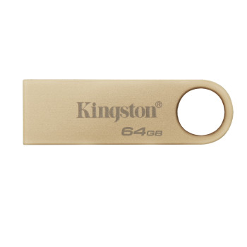 Kingston Technology DataTraveler 64GB Metal USB 3.2 SE9 G3 Flash Drive - Gold