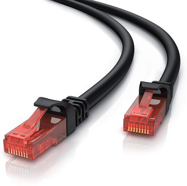 CSL-Computer CAT 6 RJ45 Ethernet LAN Cable Gigabit 1 Meter Length
