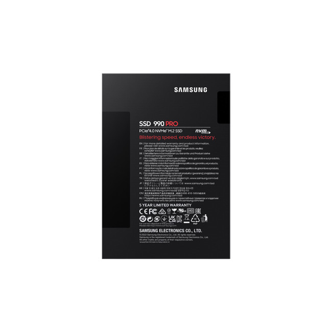 Samsung 990 PRO M.2 1TB PCI Express 4.0 V-NAND MLC NVMe Solid State Drive (SSD)