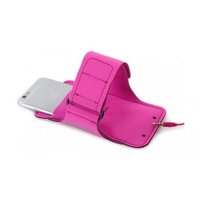 Tucano Neo Sporty Arm Band for 5-inches Smartphone 4 Earphone Holes Pink