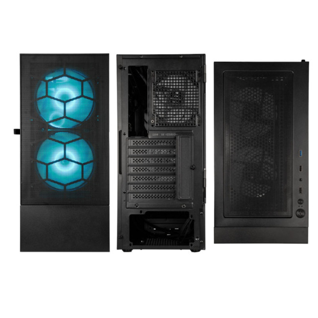 Kolink Observatory MX Mesh ARGB  Midi Tower Gaming ATX PC Case - Black