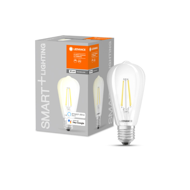 LEDVANCE SMART+ WiFi Classic Edison 60 5.5 Watt E27 Warm White Filament Bulb