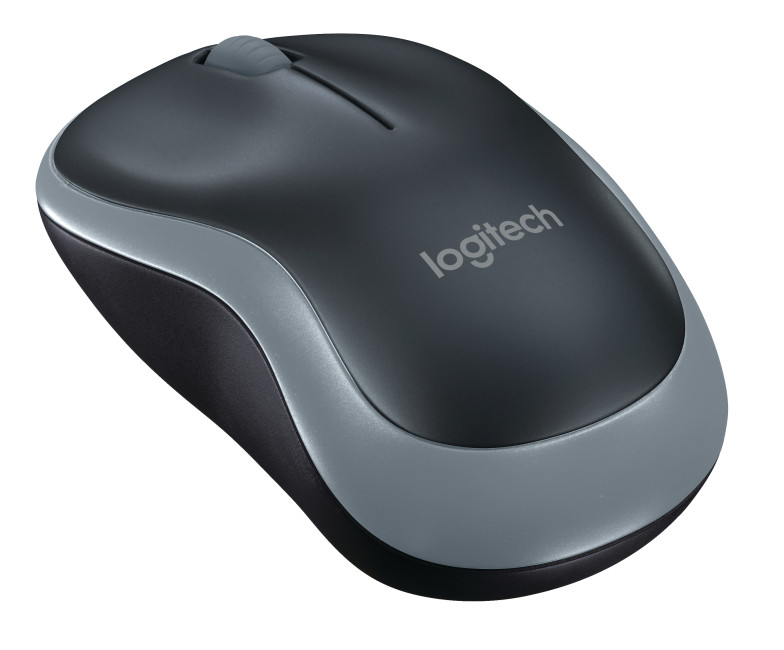 Logitech M185 Wired Ambidextrous Mouse Grey - 910-002235
