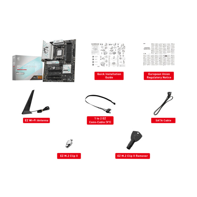 MSI B850 GAMING PLUS WIFI ATX DDR5 AMD Socket AM5 Motherboard