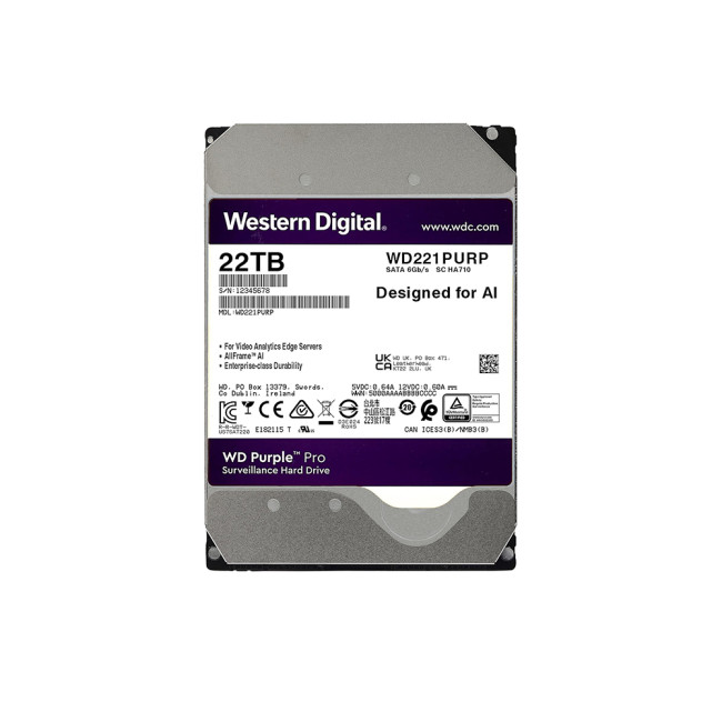 Western Digital Purple Pro 22000GB 3.5" 7200 rpm Internal Hard Drive