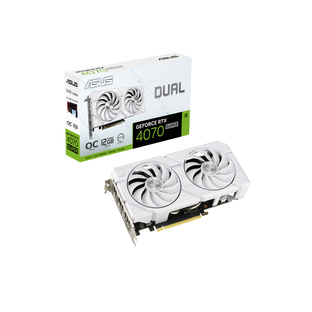 ASUS Dual GeForce RTX 4070 SUPER 12GB EVO OC - 90YV0KC8-M0NA00 ASUS Dual GeForce RTX 4070 SUPER 12GB EVO OC - 90YV0KC8-M0NA00