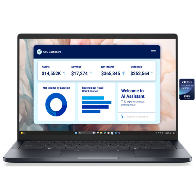 DELL Pro 14 Premium PA14250 Copilot+ Intel Core Ultra 5 238V 32GB RAM 512GB SSD 14" Full HD+ Windows 11 Pro Business Laptop