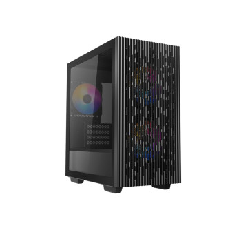 DeepCool 40 3FS ATX Micro ATX Tempared Glass Black PC Case