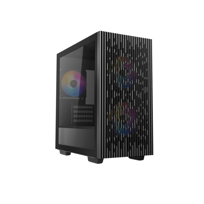 DeepCool 40 3FS ATX Micro ATX Tempared Glass Black PC Case