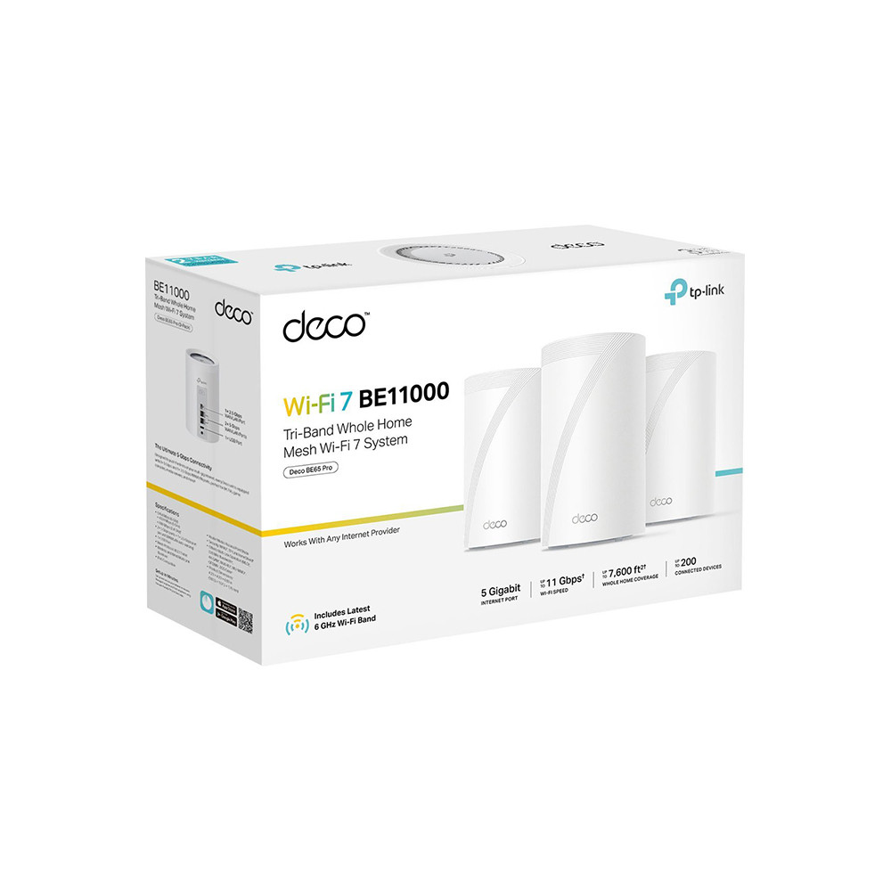 TP‑Link Deco BE65 WiFi 7 Mesh System (3‑Pack)