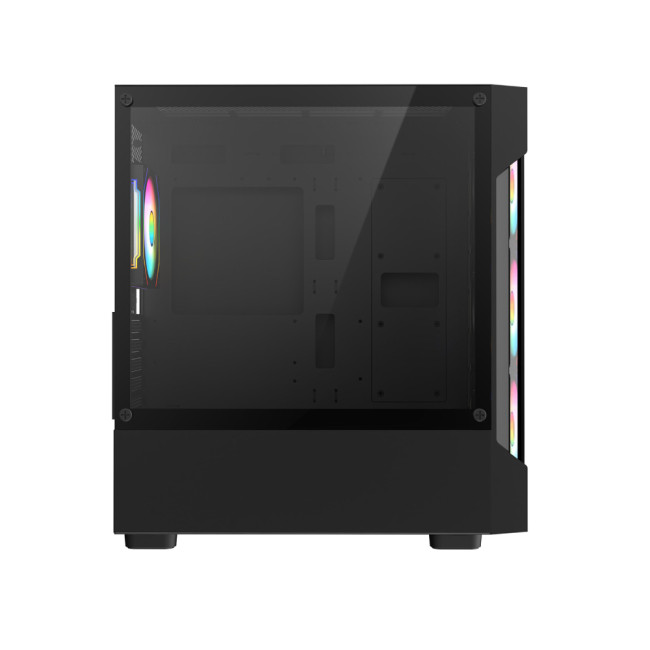 Bolt Black RGB Tempered Glass Micro ATX Gaming Case - Black