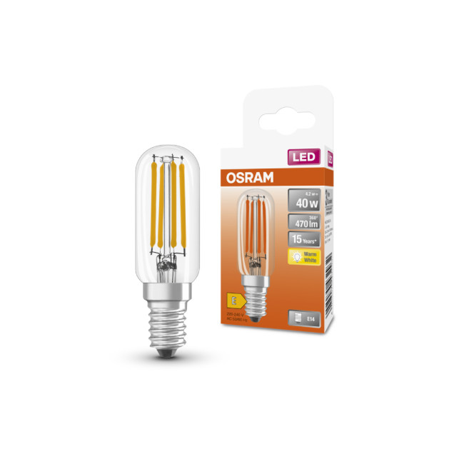 Osram LED Special T26 40 300&#176; 4.2 Watt 827 E14 Clear Warm White Filament