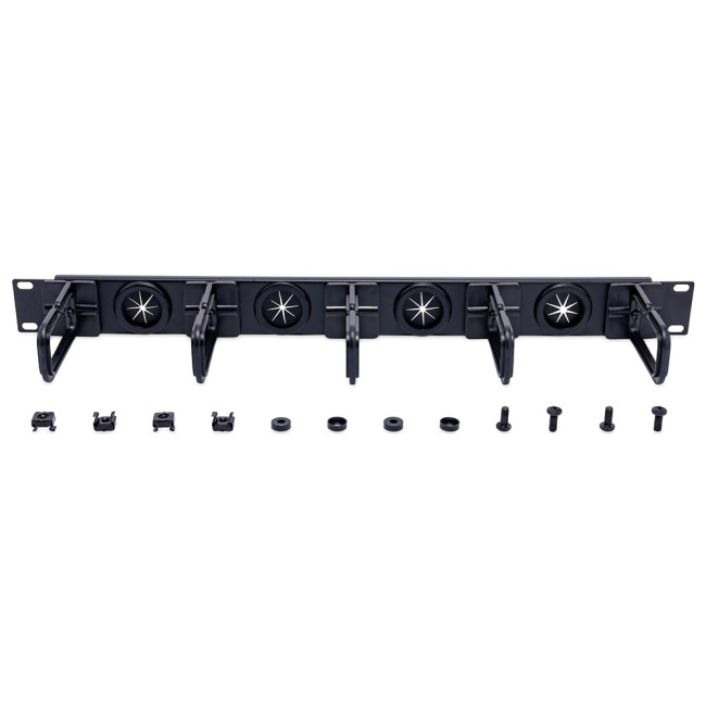Refurbished StarTech CABLMANAGERH 1U  Rack-Mountable Rack Cable Manager - Black