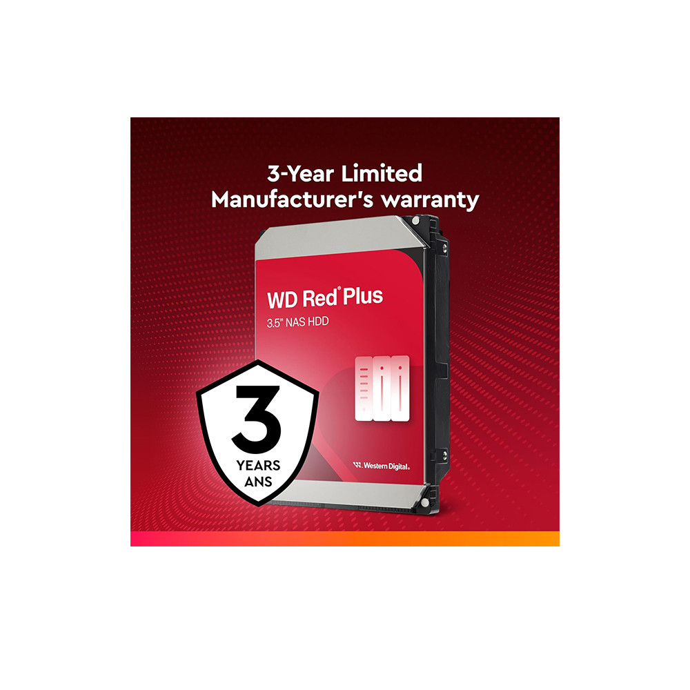 Refurbished WD Red Plus NAS 8TB 5640RPM Hard Drive