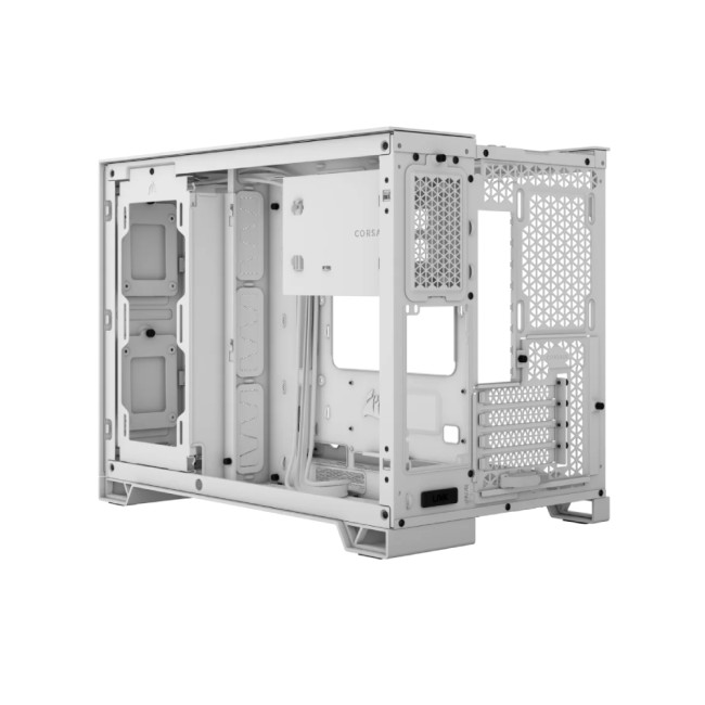 Corsair 2500D Airflow Tempered Glass Mid Tower Gaming PC Case - White