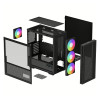 DeepCool CH560 Digital Mid Tower ATX Gaming PC Case with 4 x RGB Fans - Black